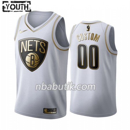 NBA Børn Trøje Brooklyn Nets Custom Nike 2019-20 Hvid Golden Edition Swingman NBA Børn Trøje Brooklyn Nets Custom Nike 2019-20 Hvid Golden Edition Swingman